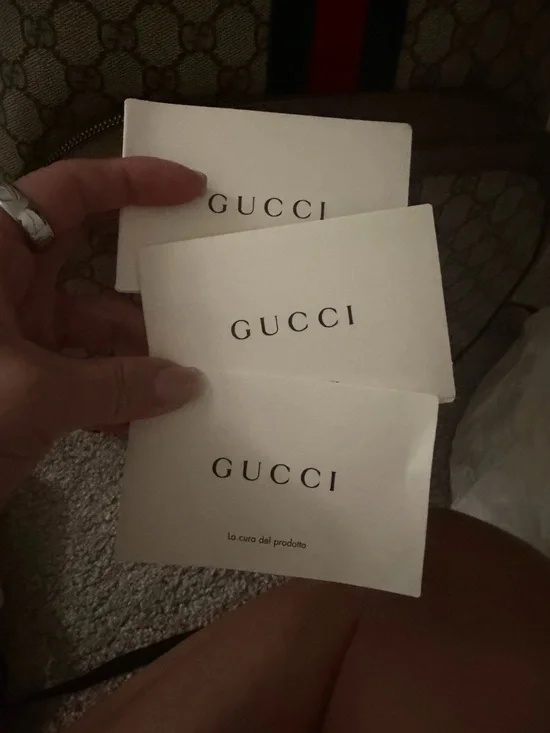 Gucci Beige GG Supreme Canvas Backpack with Red & Green Web and Brown Trim - Picture 11 of 11